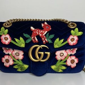 Gucci Limited Edition Embroidered Velvet Marmont!
